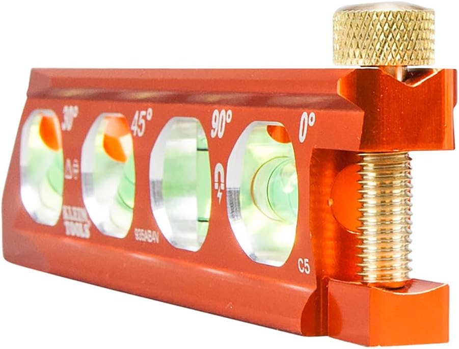 Klein Tools 935AB4V 6-Inch Magnetic Torpedo Level - Precision Measuring with Patented Magnet Track and High-Visibility Design