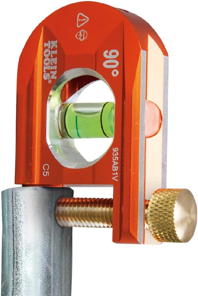 Achieve Perfect 90-Degree Bends with the Klein Tools 935AB1V No-Dog Conduit Bending Level – Precision, Durability, and Ease of Use!