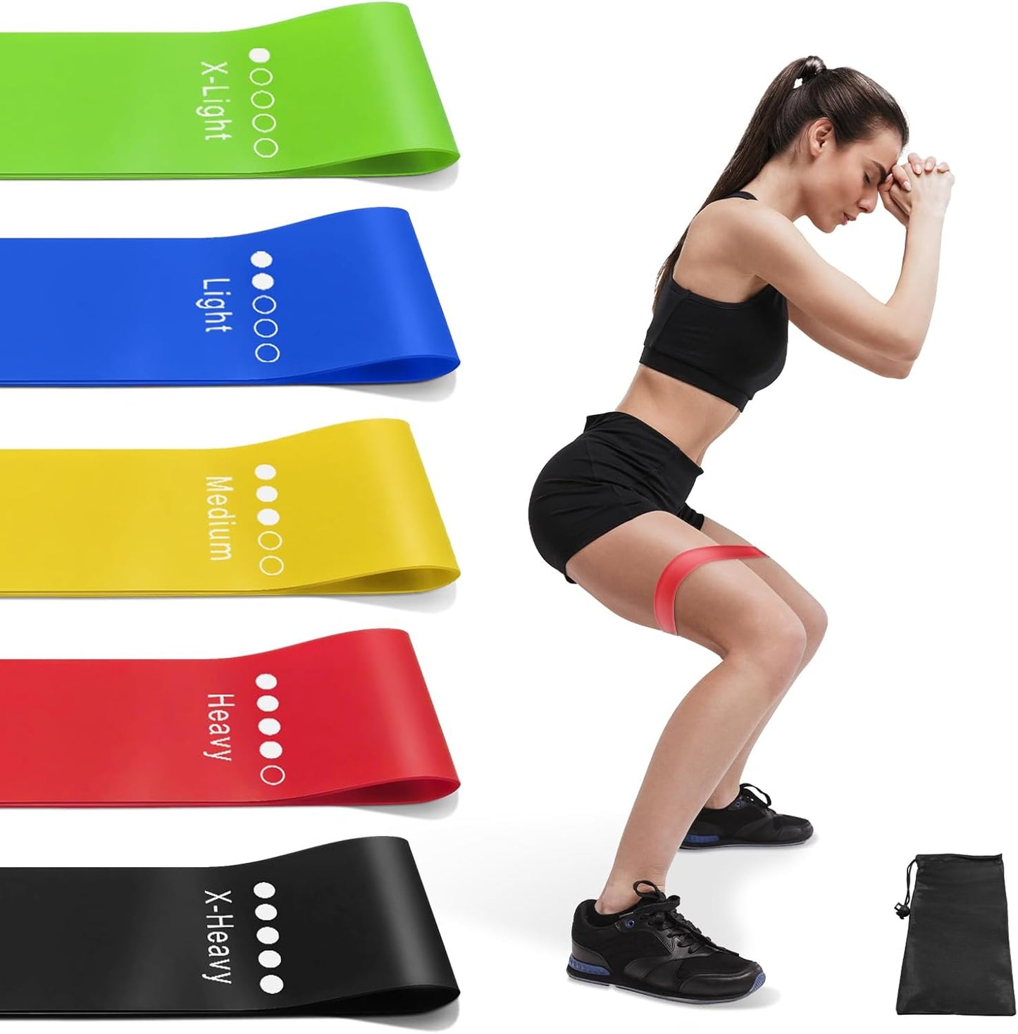 Elevate Your Fitness Journey with Our Professional Resistance Bands Set - 5 Colorful Levels of Resistance for Ultimate Strength Training and Rehabilitation
