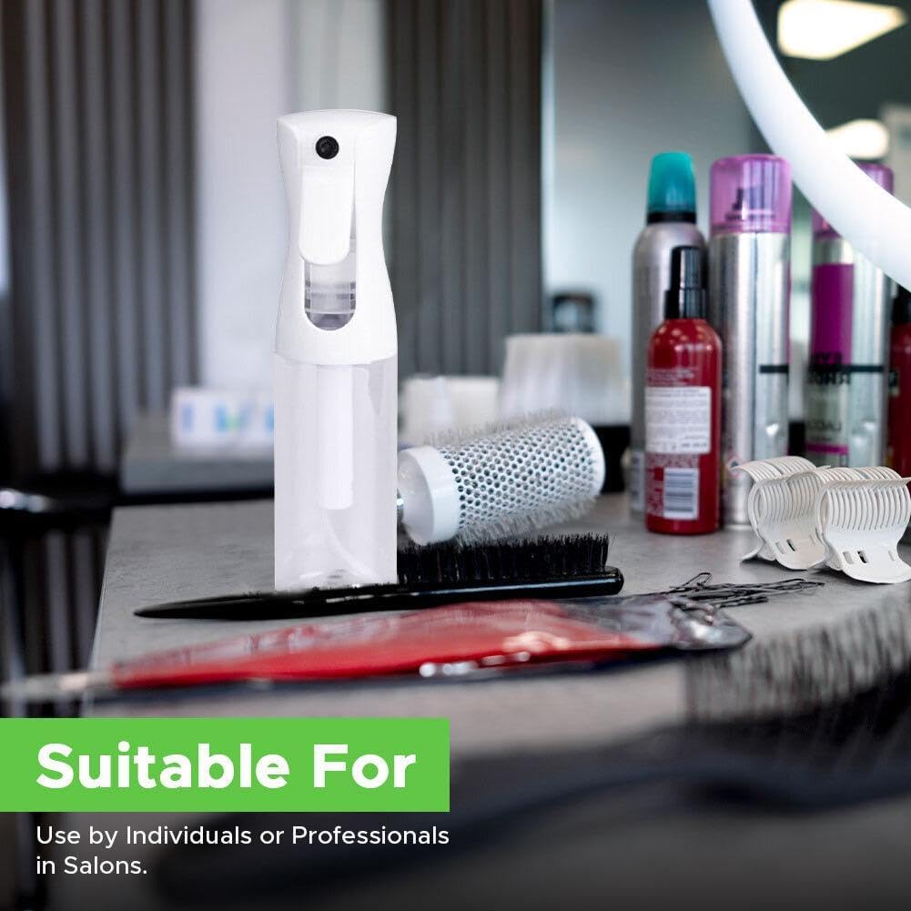 Elevate Your Routine with the VIGOR PATH Continuous Mist Spray Bottle - The Ultimate Eco-Friendly 10 Oz Fine Mist Sprayer for Hair, Plants, and Cleaning!