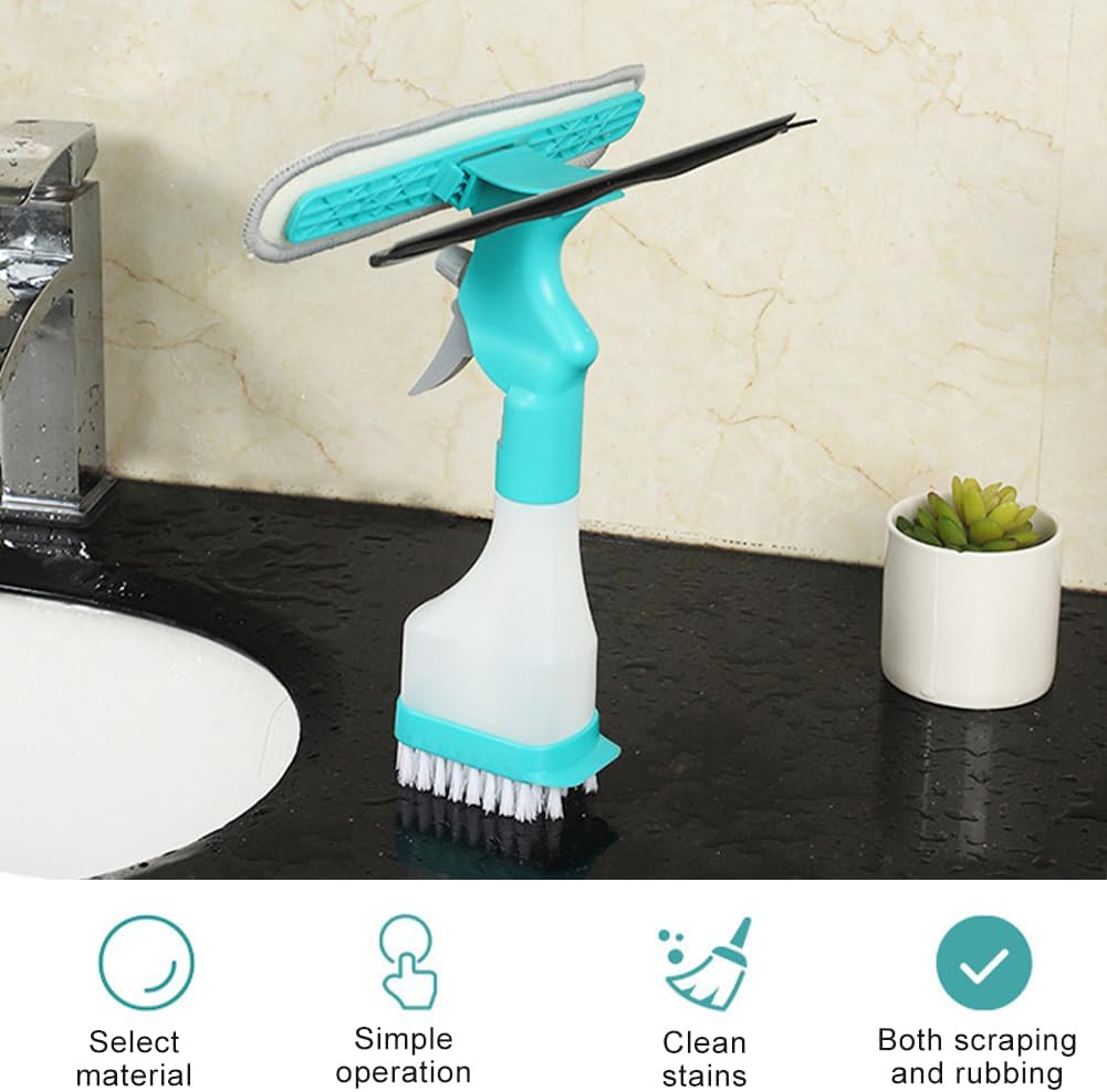 Ultimate 4-in-1 Window Cleaning Kit: Achieve a Streak-Free Shine on Glass, Mirrors, Cars, and Countertops with Ease
