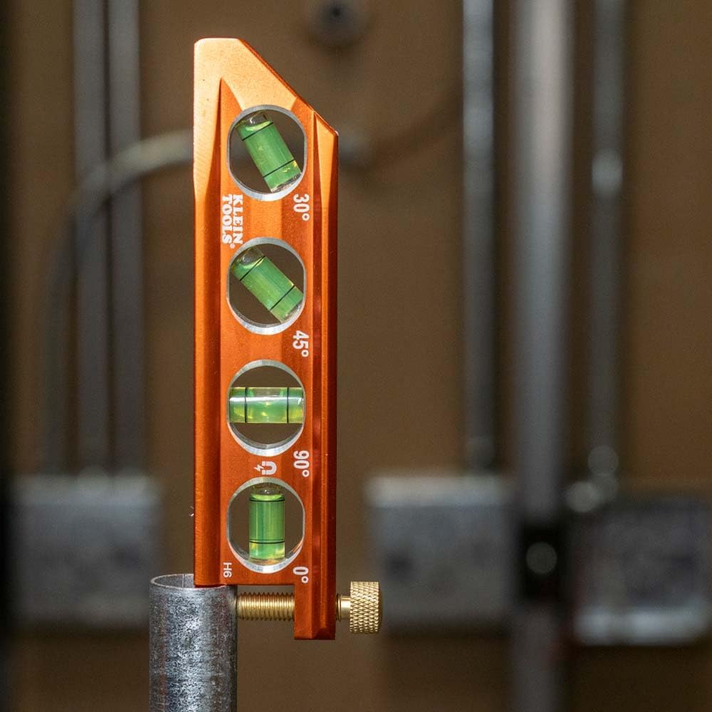 Klein Tools 935AB4V 6-Inch Magnetic Torpedo Level - Precision Measuring with Patented Magnet Track and High-Visibility Design