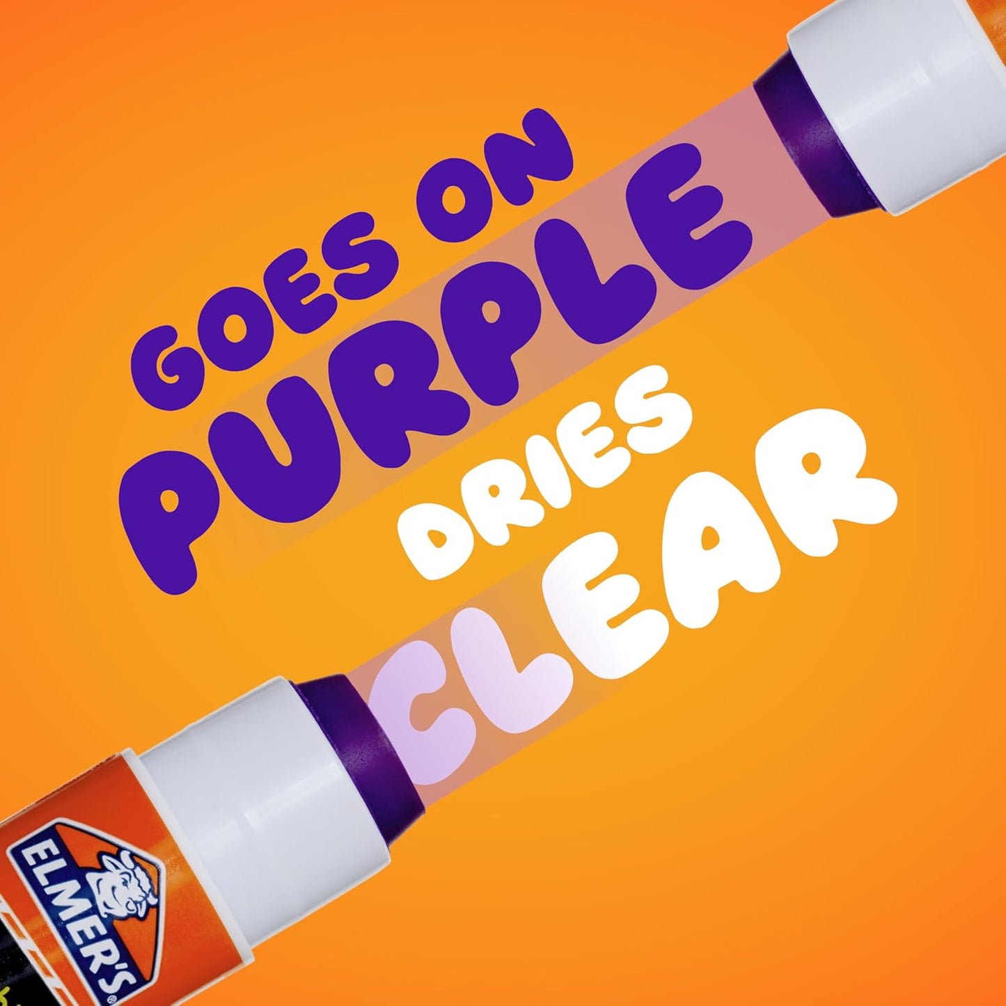 Elmer's Washable Disappearing Purple School Glue Sticks - Perfect for Crafts and School Projects, 3 Pack of 22 Grams