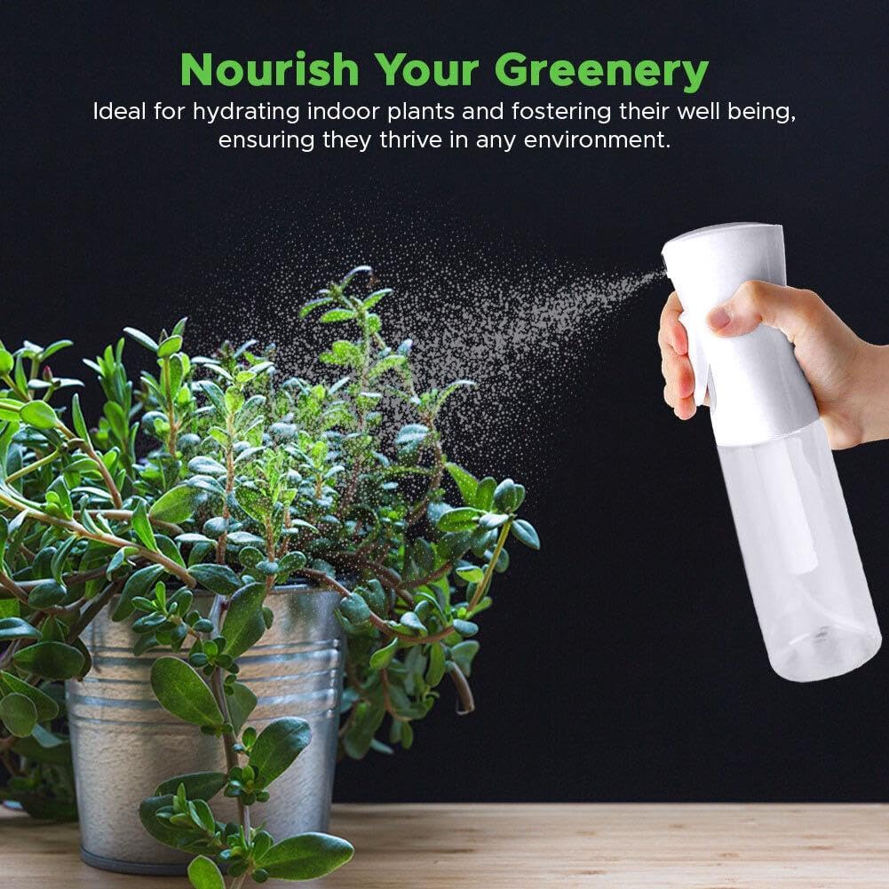 Elevate Your Routine with the VIGOR PATH Continuous Mist Spray Bottle - The Ultimate Eco-Friendly 10 Oz Fine Mist Sprayer for Hair, Plants, and Cleaning!