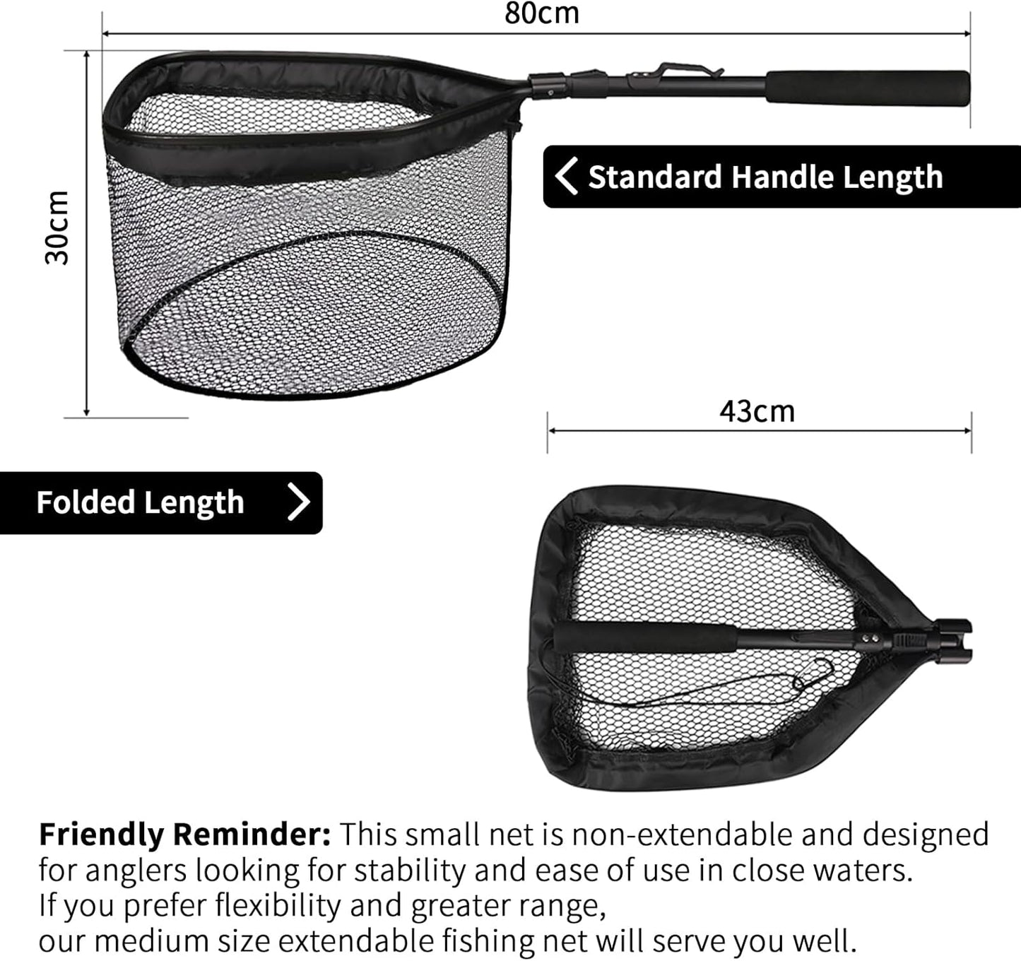 Ultimate Floating Fishing Net - Lightweight, Foldable Nylon Mesh for Effortless Trout Catching & Safe Release
