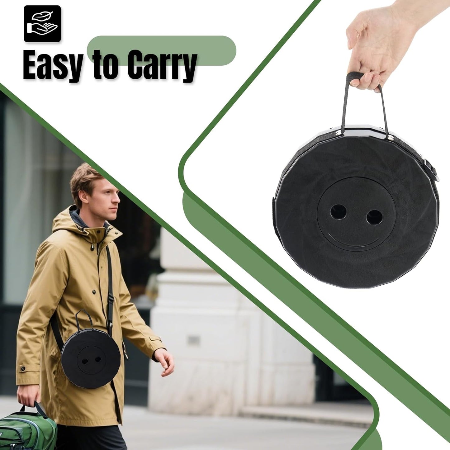 Ultimate Portable Collapsible Stool - Sturdy, Lightweight & Adjustable for Outdoor Adventures and Indoor Comfort