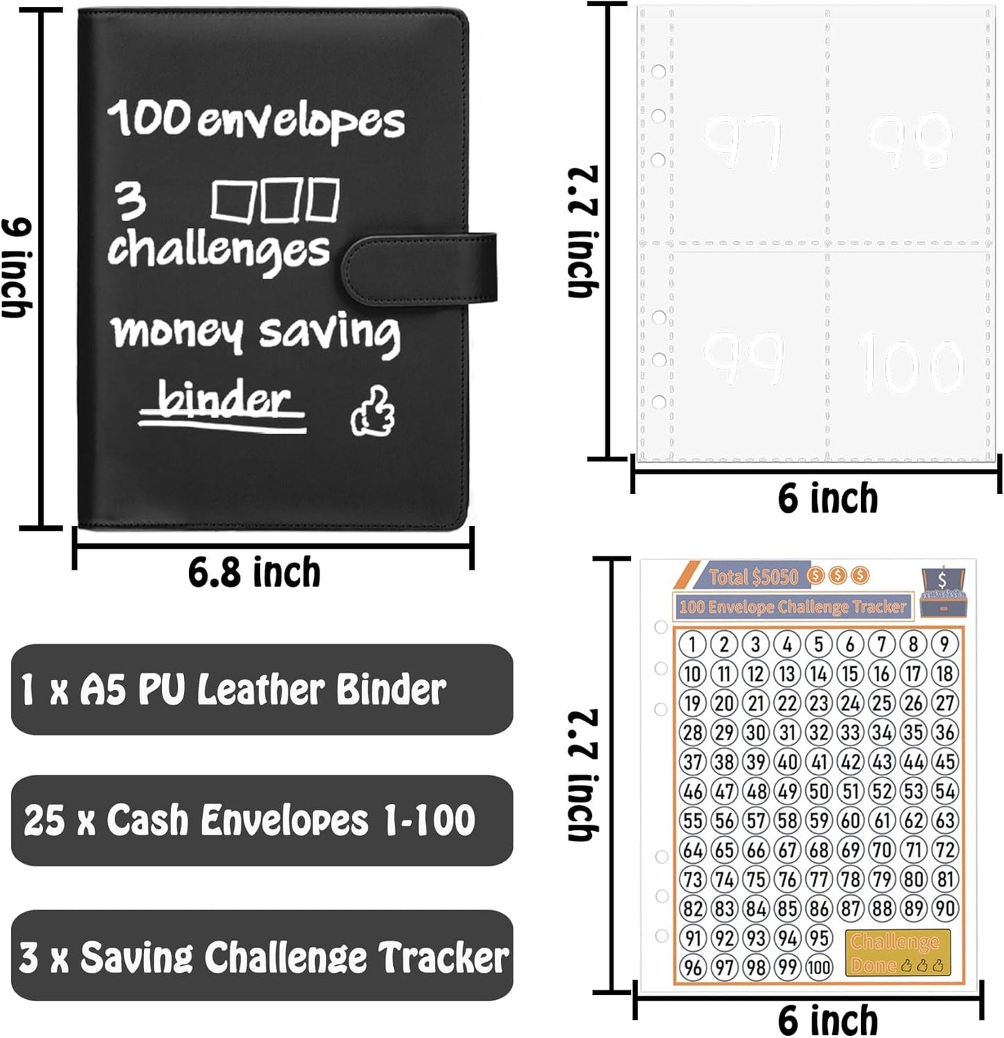Unlock Your Financial Potential with the Antner A5 Budget Binder - 100 Envelopes for Ultimate Money-Saving Challenges!