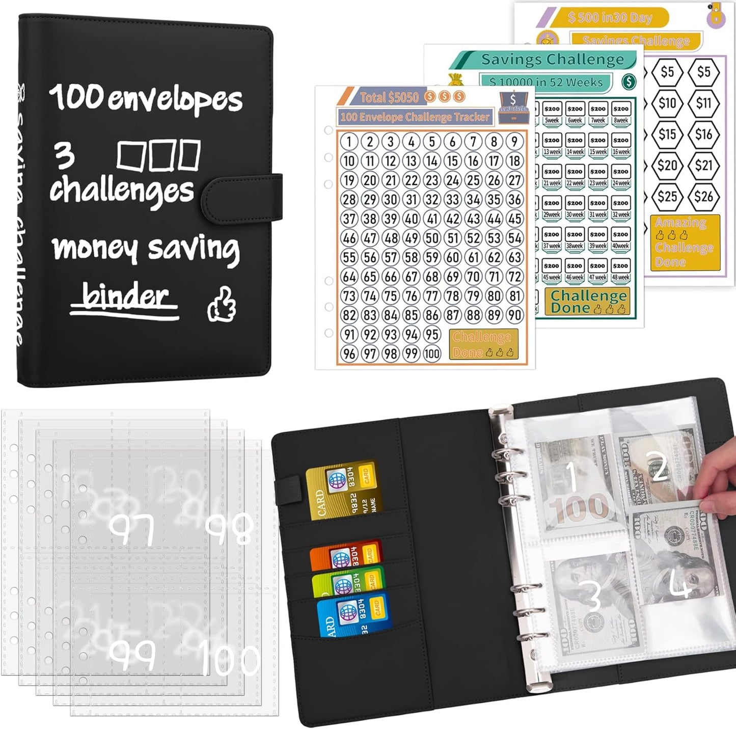 Unlock Your Financial Potential with the Antner A5 Budget Binder - 100 Envelopes for Ultimate Money-Saving Challenges!
