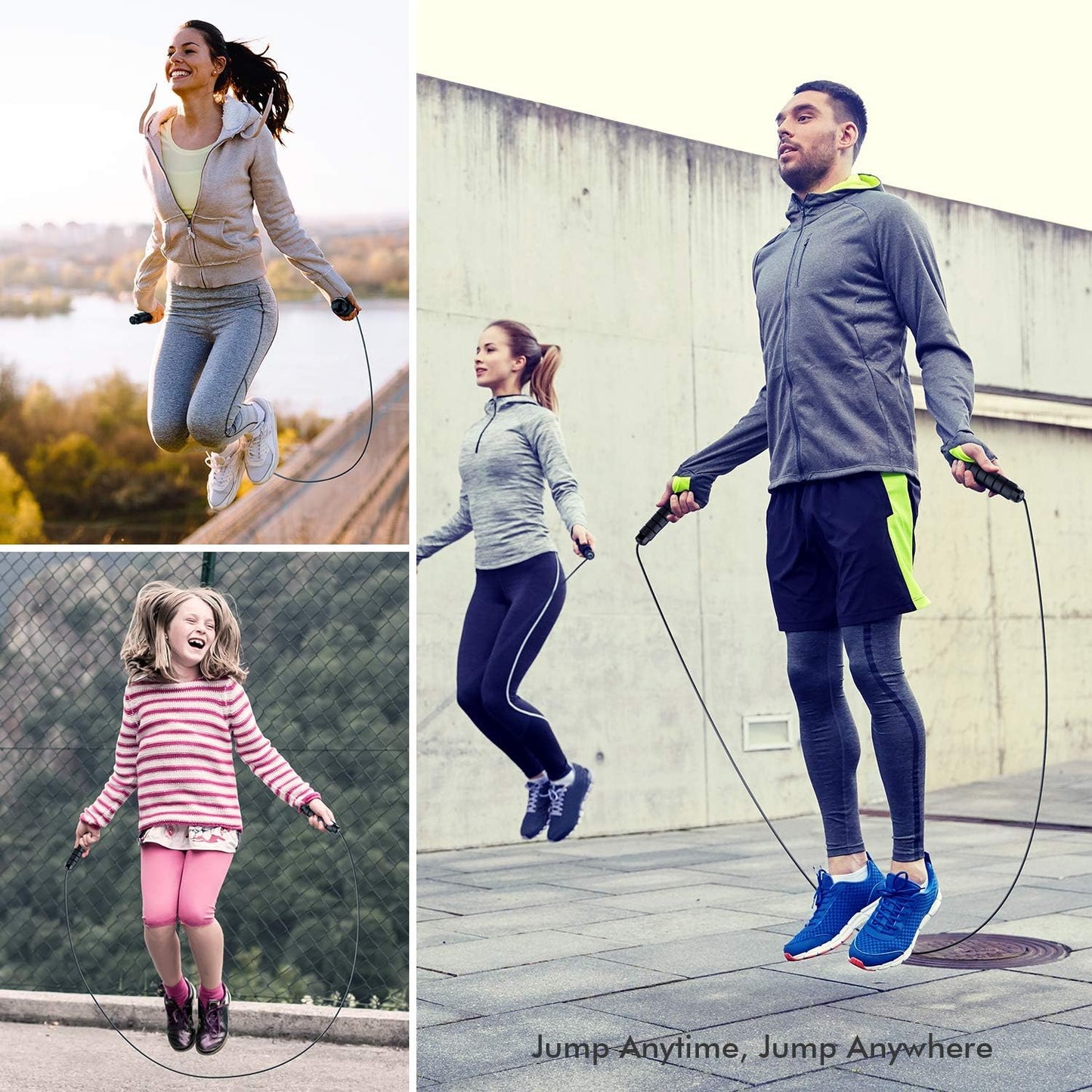 Experience Ultimate Fitness with Our Tangle-Free Adjustable Jump Rope - Perfect for All Ages and Skill Levels!