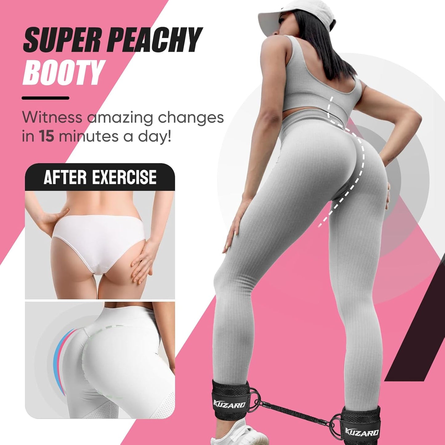 Elevate Your Workouts with Adjustable Ankle Resistance Bands for Leg and Glute Sculpting
