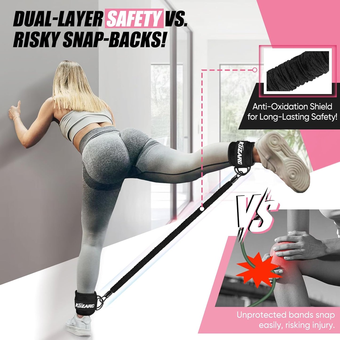 Elevate Your Workouts with Adjustable Ankle Resistance Bands for Leg and Glute Sculpting