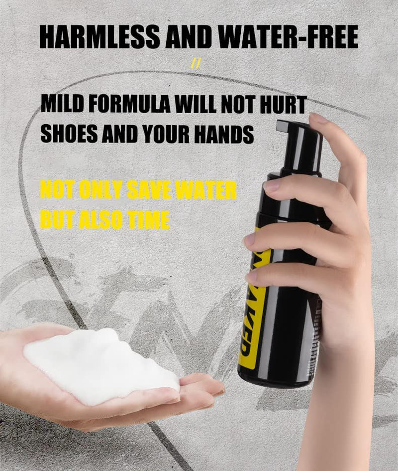 Ultimate Sneaker Cleaning Kit - Effortless Water-Free Foam Cleaner with Brush & Cloth for All Your Footwear Needs