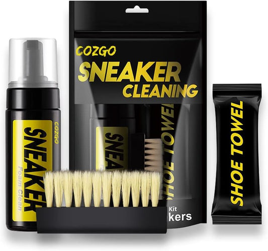 Ultimate Sneaker Cleaning Kit - Effortless Water-Free Foam Cleaner with Brush & Cloth for All Your Footwear Needs