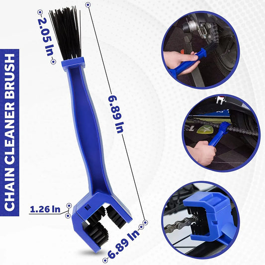 Ultimate Chain Cleaning Brush for Motorcycles and Bicycles - Your Essential Tool for Electric Vehicles and Flywheels