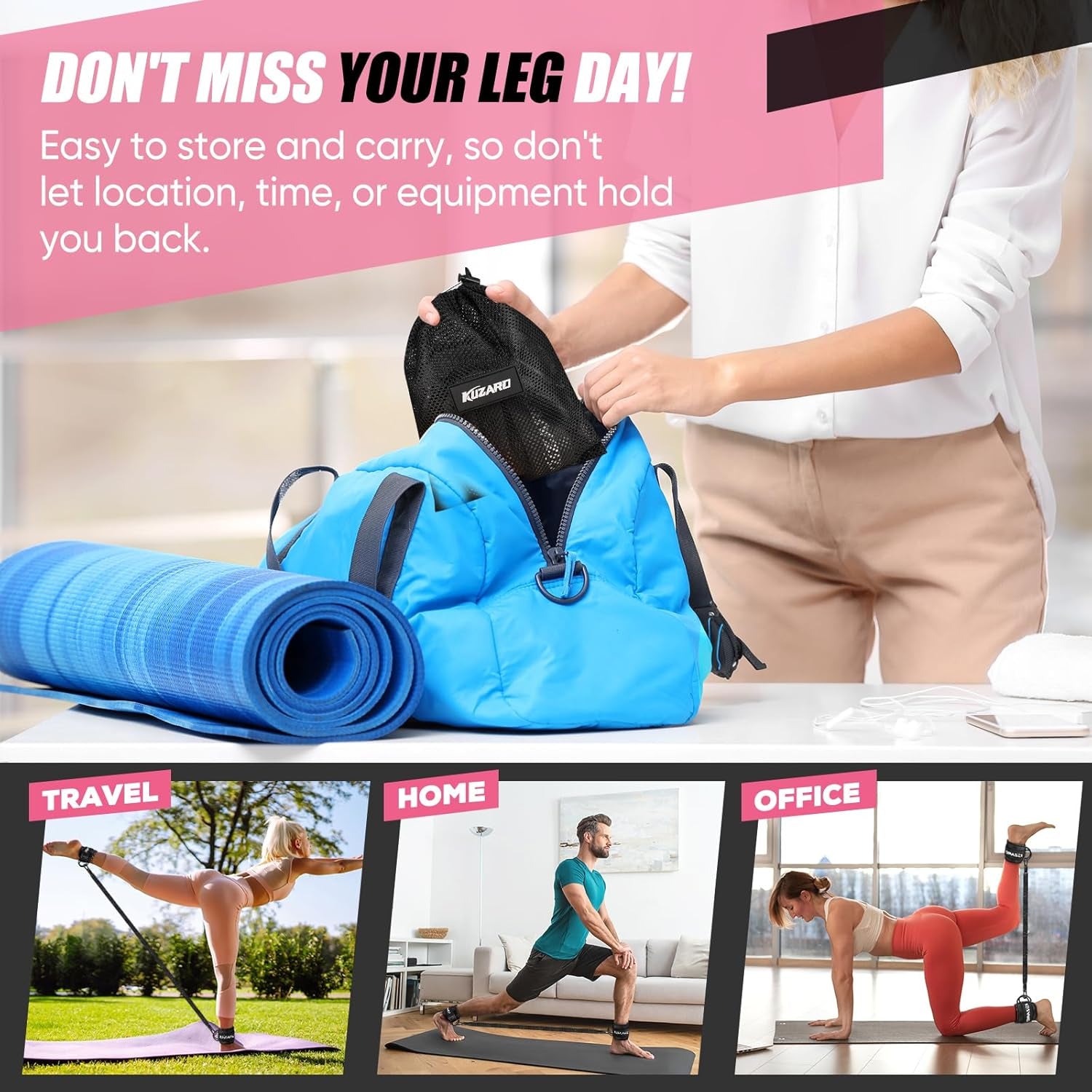 Elevate Your Workouts with Adjustable Ankle Resistance Bands for Leg and Glute Sculpting