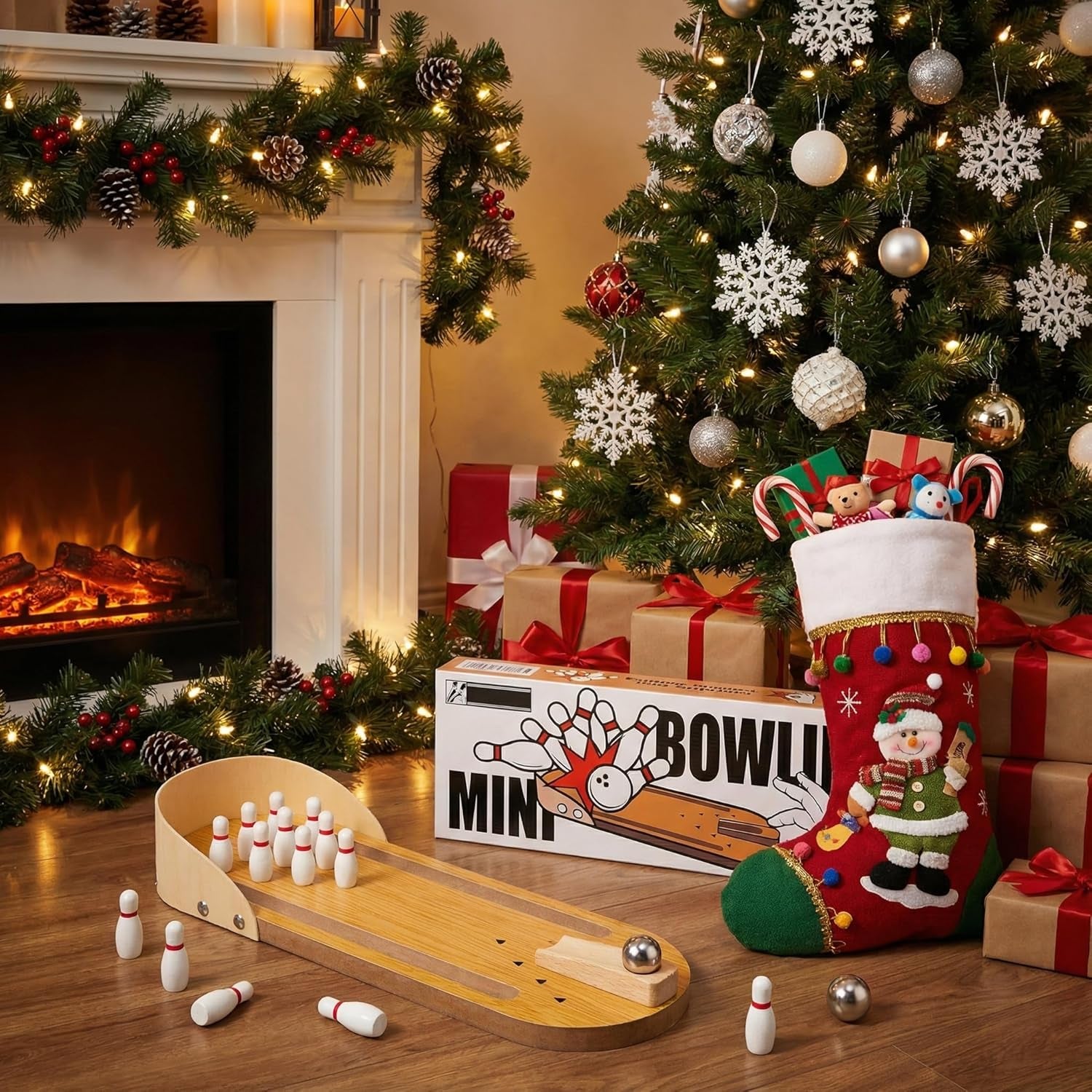 Mini Bowling Game Set - Exciting Indoor Tabletop Fun for All Ages, Perfect for Stress Relief and Group Play