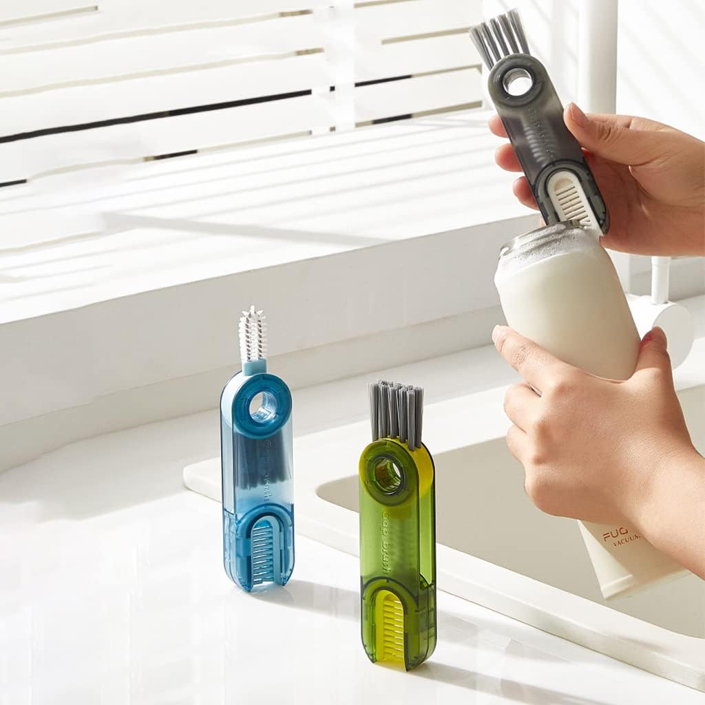 Essential 3-Pack Mini Cleaning Brush Set for Effortless Bottle and Tumbler Care - Ideal for Baby Bottles and Narrow Neck Containers!