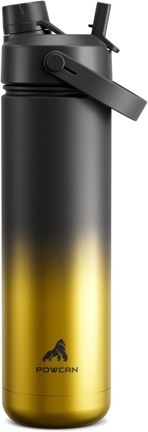 Stay Refreshed Anywhere: 26 oz Insulated Stainless Steel Water Bottle with Versatile 2-in-1 Lid - Perfect for Sports, Travel, and Everyday Adventures (King)