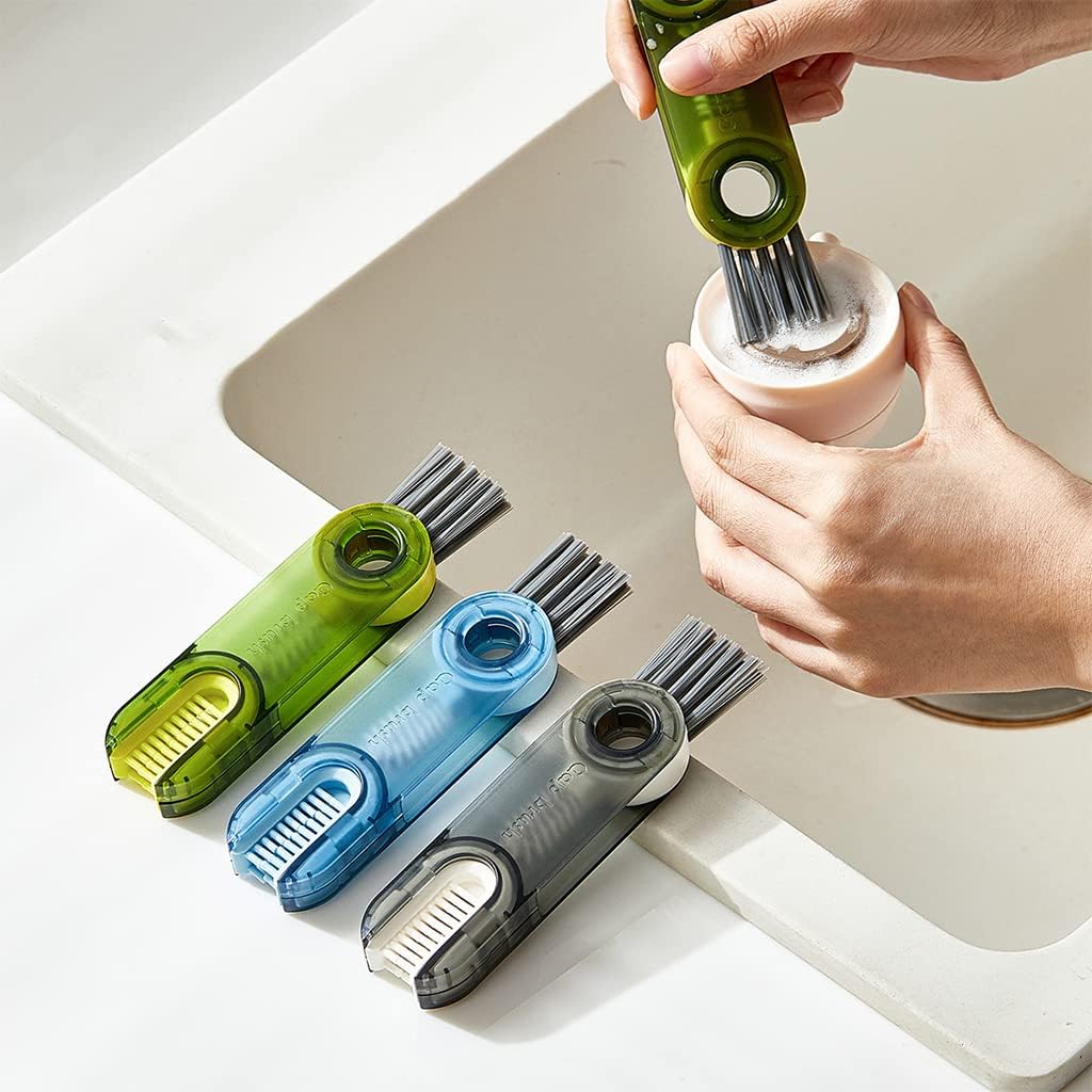 Essential 3-Pack Mini Cleaning Brush Set for Effortless Bottle and Tumbler Care - Ideal for Baby Bottles and Narrow Neck Containers!