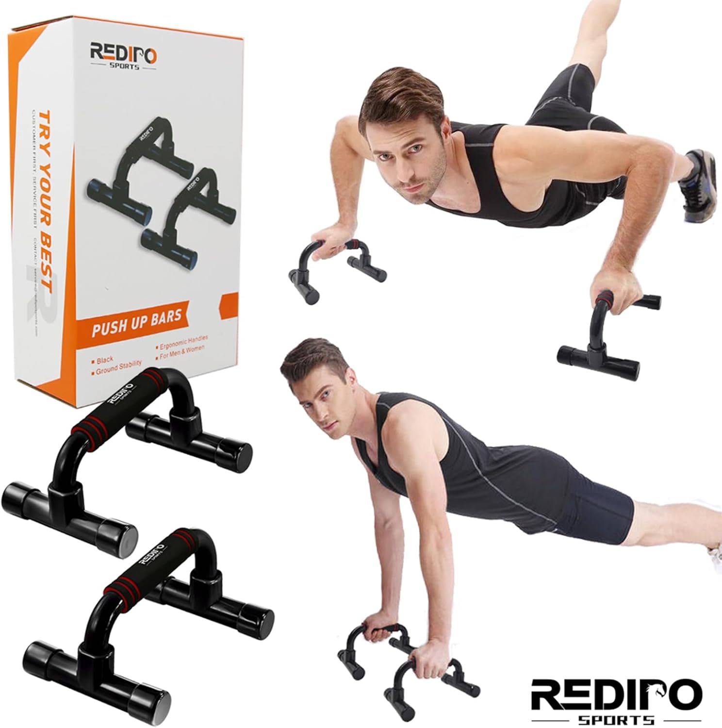 Transform Your Workouts with Ergonomic Push-Up Bars - Portable Non-Slip Stands for Ultimate Strength Training