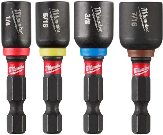 Shockwave Mag Nut Driver Set (1/4", 5/16", 3/8", 7/16")