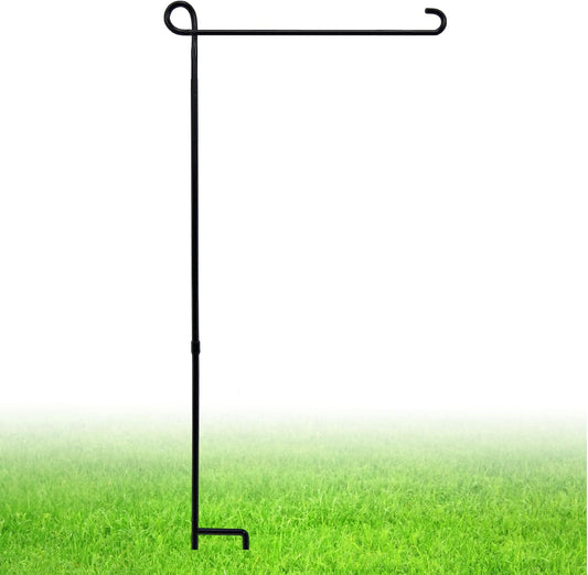 Sturdy Premium Metal Garden Flag Stand - Weather-Resistant Design for Year-Round Outdoor Decor and Festive Celebrations