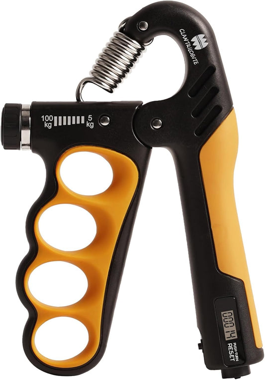 Ultimate Adjustable Grip Strength Trainer with Digital Counter - Enhance Your Forearm & Wrist Strength with 11-220 lbs of Customizable Resistance for Effective Hand Recovery and Fitness Training
