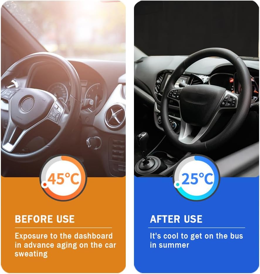 Ultimate Car Windshield Sun Shade - Foldable Umbrella for Superior Sunlight Protection and Heat Insulation, Perfect for Cars and SUVs