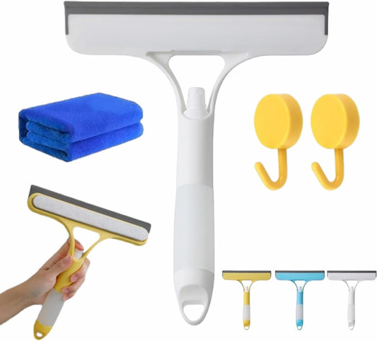 Transform Your Cleaning Routine with the Alisanda Eco-Friendly 3-in-1 Window Cleaning Kit: Squeegee, Scraper, and Scrubber with Built-in Spray for a Streak-Free Shine