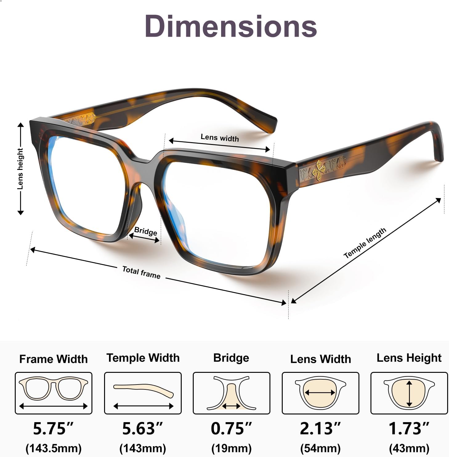 Protect Your Eyes in Style: TR90 Rectangle Blue Light Blocking Glasses for Computer Use - Perfect Eyewear for Everyone