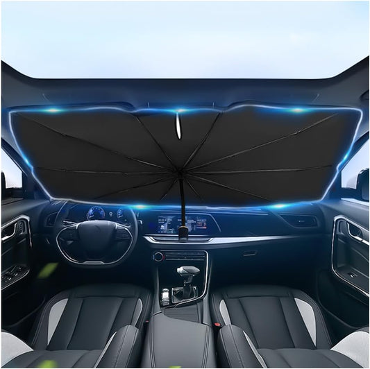 Ultimate Car Windshield Sun Shade - Foldable Umbrella for Superior Sunlight Protection and Heat Insulation, Perfect for Cars and SUVs