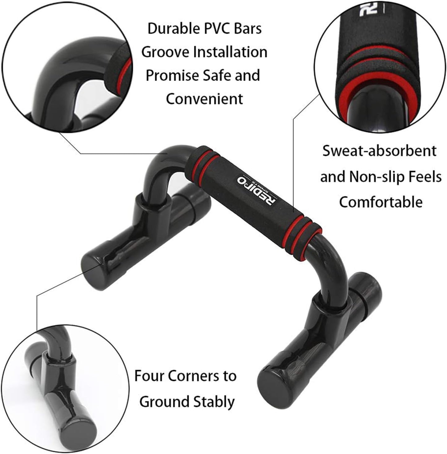 Transform Your Workouts with Ergonomic Push-Up Bars - Portable Non-Slip Stands for Ultimate Strength Training