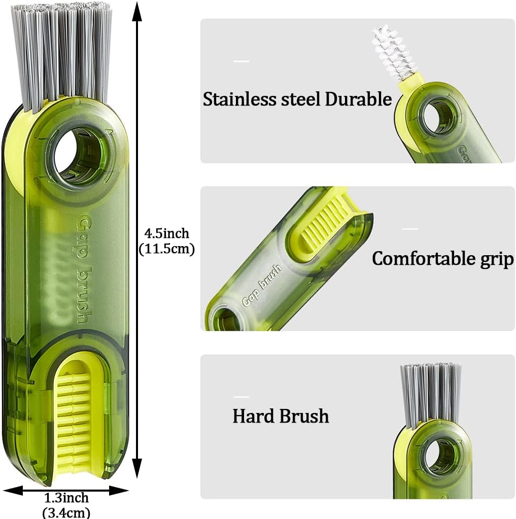 Essential 3-Pack Mini Cleaning Brush Set for Effortless Bottle and Tumbler Care - Ideal for Baby Bottles and Narrow Neck Containers!