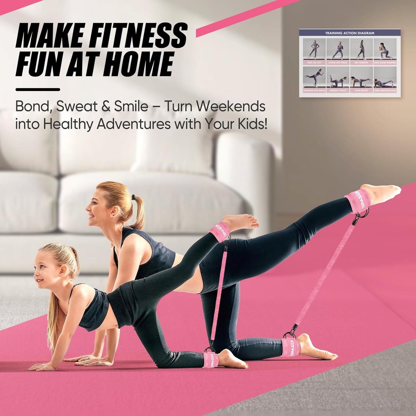 Transform Your Leg and Glute Workouts with KUZARO Ankle Resistance Bands – Your Ultimate Home Gym Companion!
