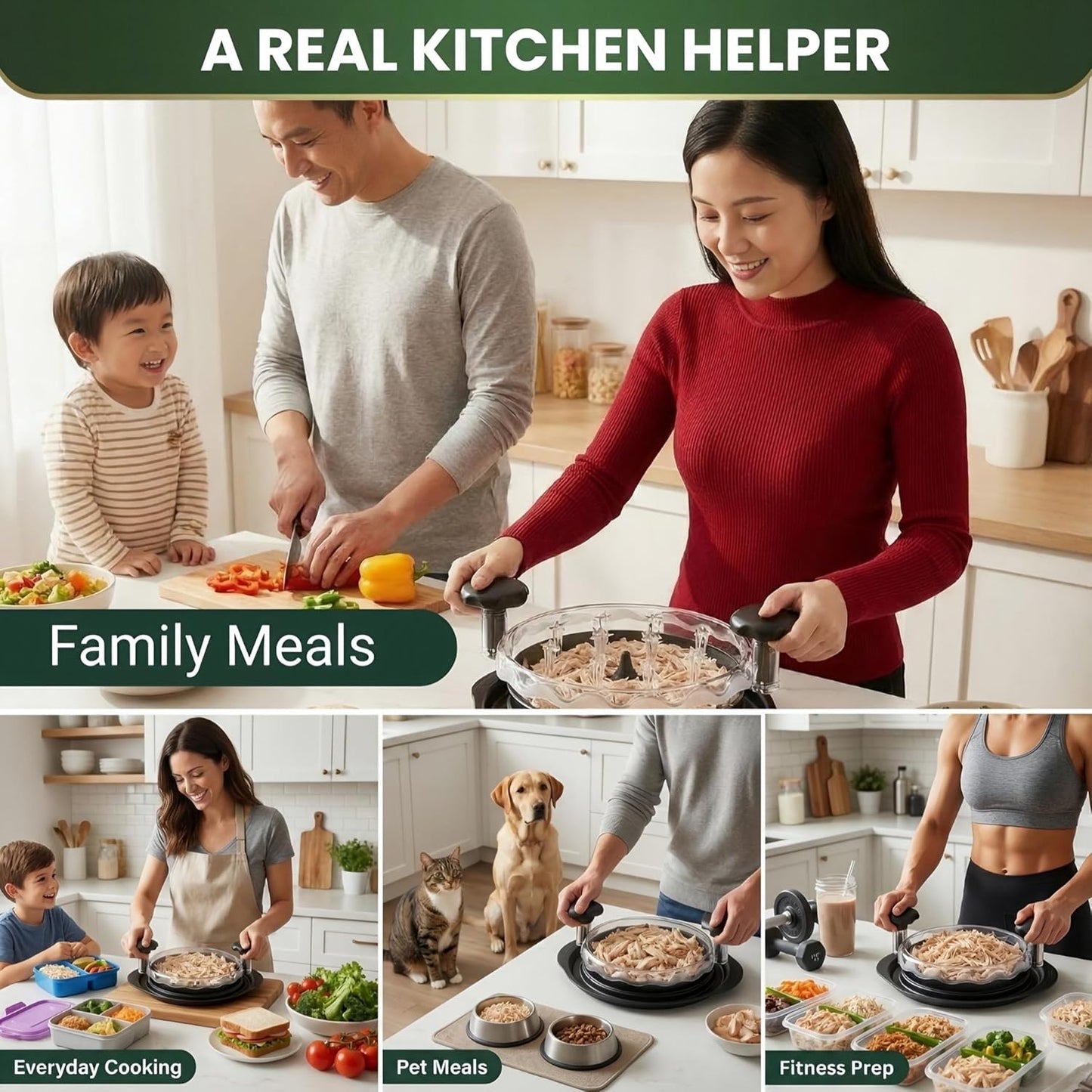 Transform Your Cooking with the Ultimate Professional Chicken and Meat Shredder Tool Featuring Twist Mechanism and Built-in Wine Opener
