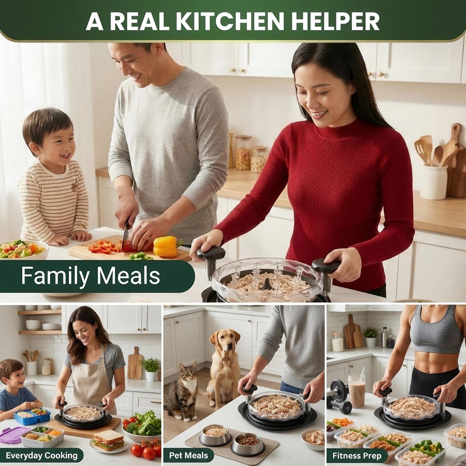 Transform Your Cooking with the Ultimate Professional Chicken and Meat Shredder Tool Featuring Twist Mechanism and Built-in Wine Opener