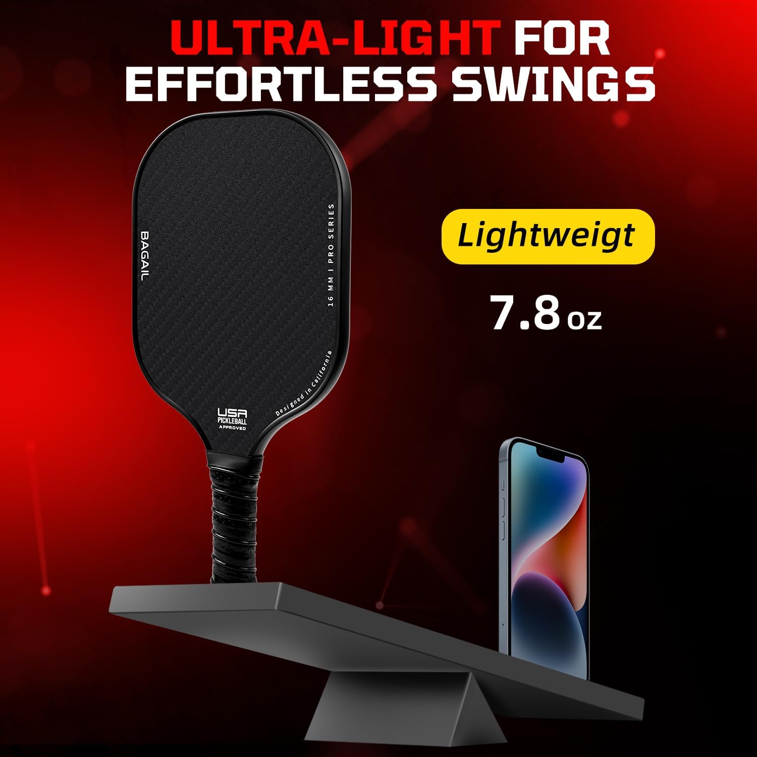 Elevate Your Game with the USAPA Certified Fiberglass Pickleball Paddle Set - Includes Lightweight Rackets, Four Balls, and Carry Bag for Ultimate Performance
