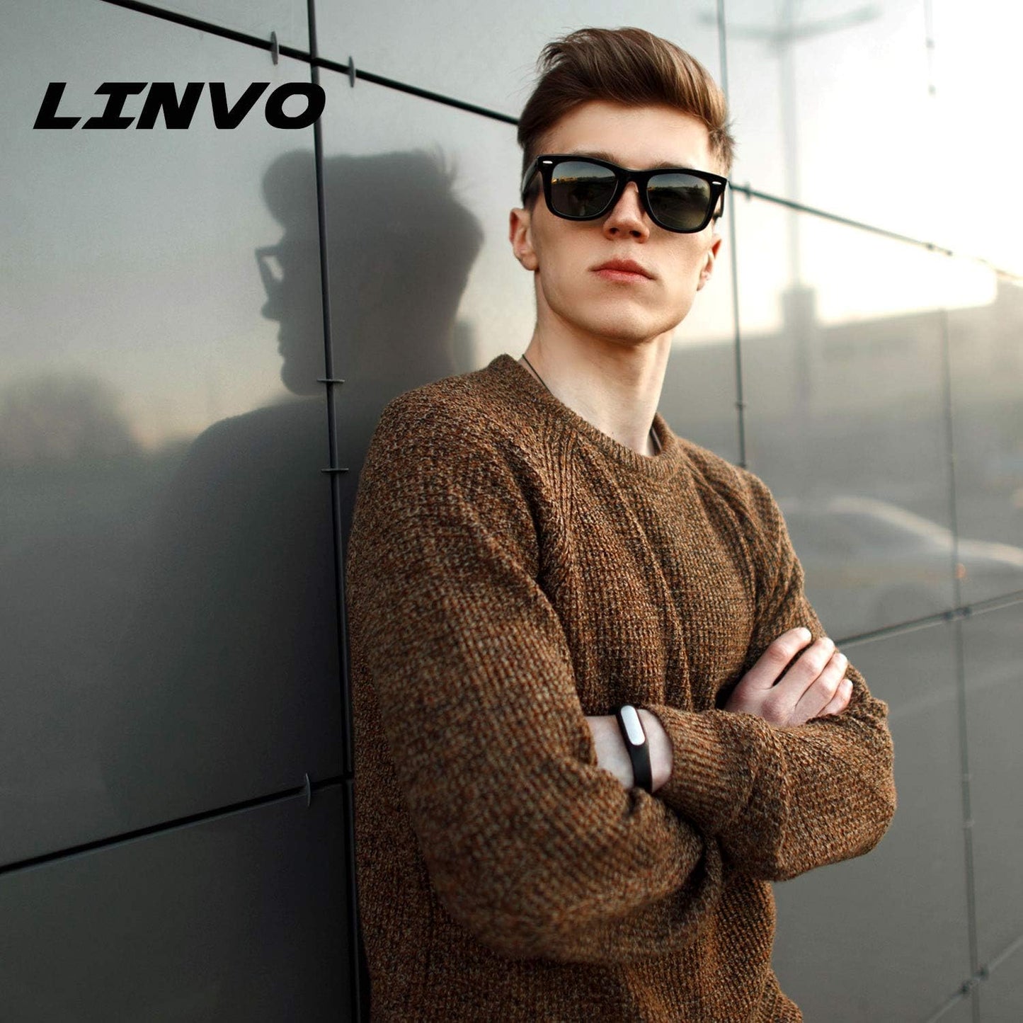 Elevate Your Style with Men's Retro 80's Polarized Sunglasses - Ultimate Eye Protection and Timeless Design