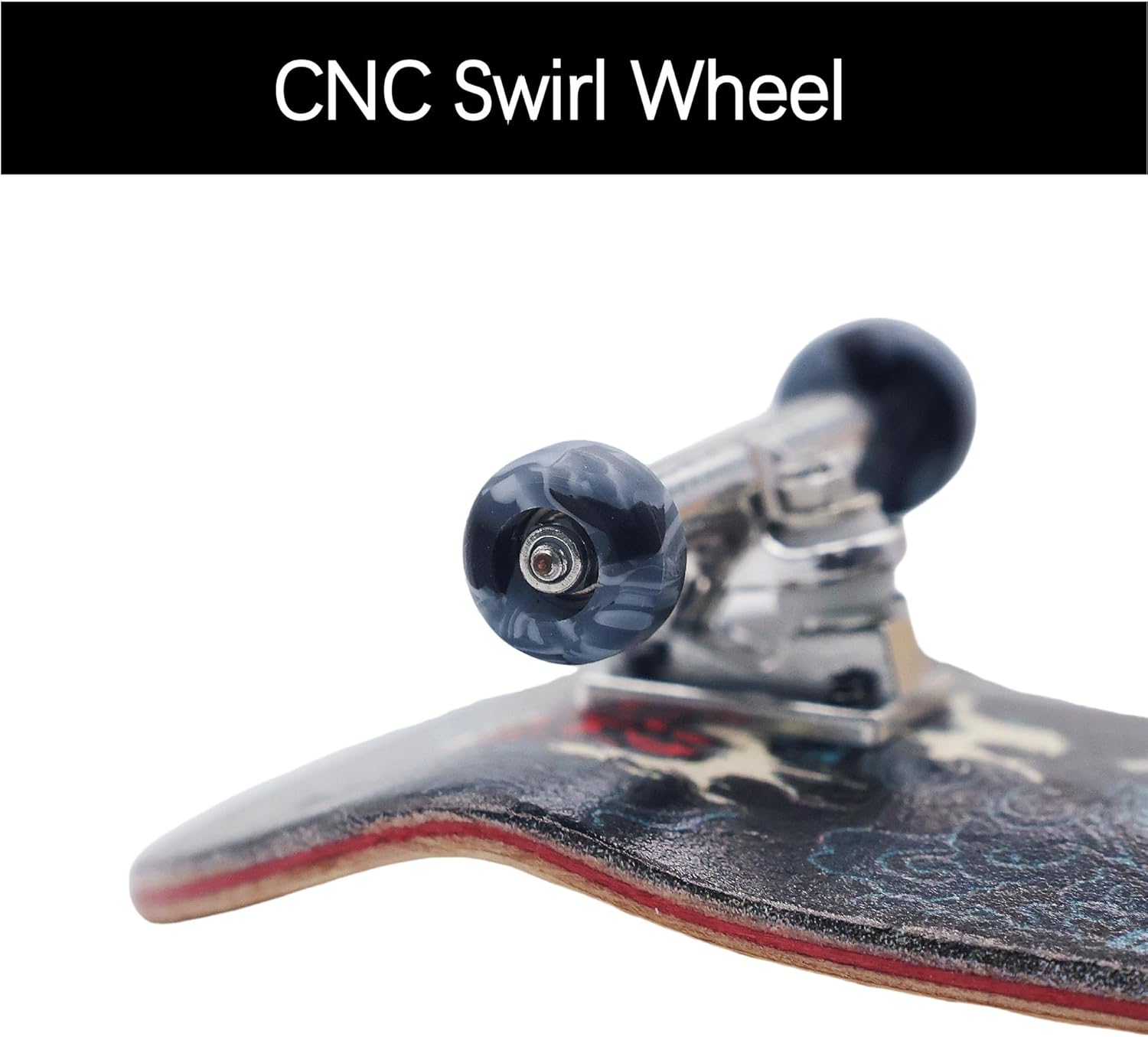 Unleash Your Skills with the Professional 34mm Dragon Design Wooden Fingerboard Featuring CNC Swirl Wheels