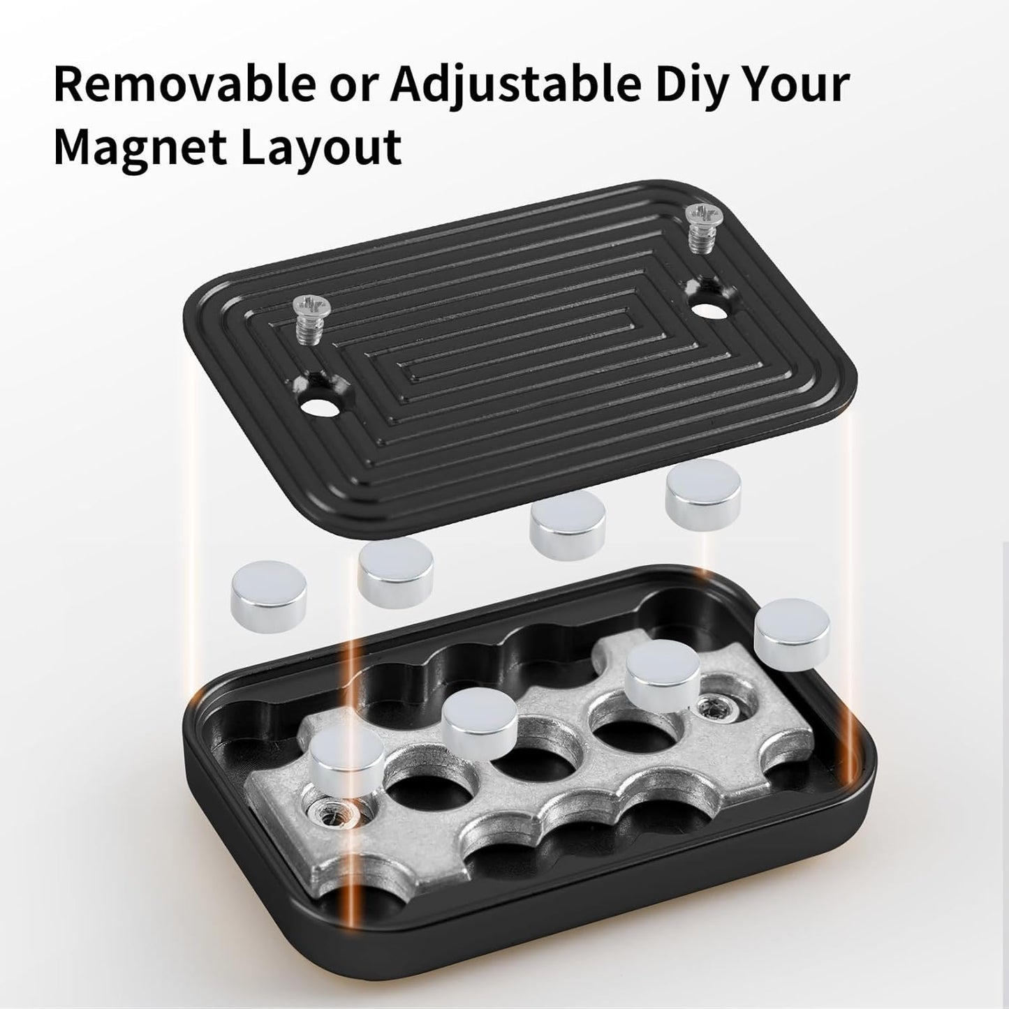 Experience Ultimate Relaxation with Our Premium Black Metal Magnetic Fidget Slider - Your Go-To Stress Relief Tool!