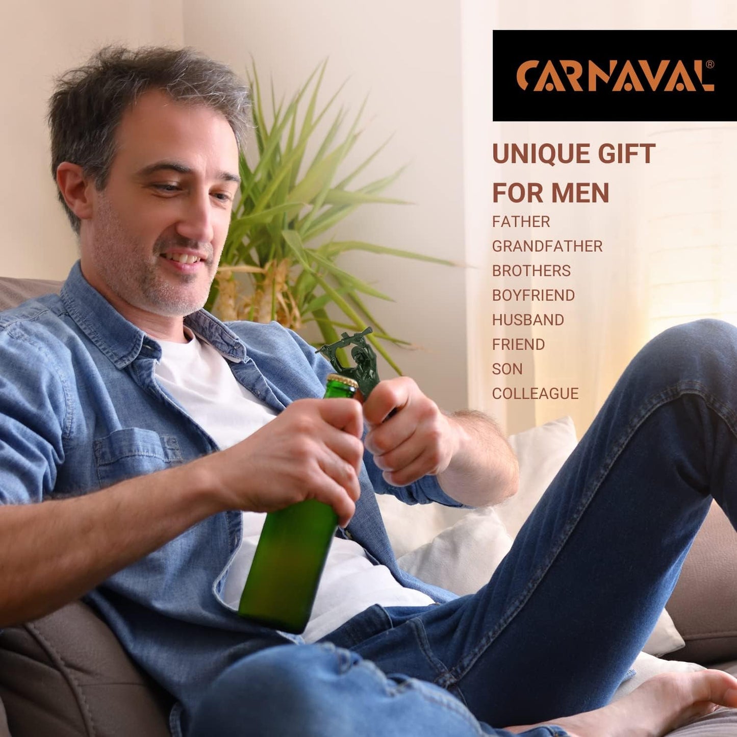 Transform Your Beverage Experience with the Green Army Man Bottle Opener - A Fun and Functional Bartender Tool!