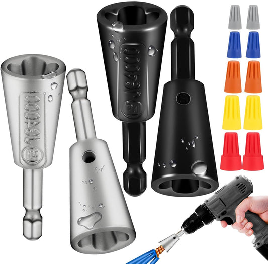 Revolutionize Your Wiring Projects with Our 4-Piece Multifunctional Wire Twister Tool Set - Lightweight, Efficient, and Compatible with 8 to 24 AWG!
