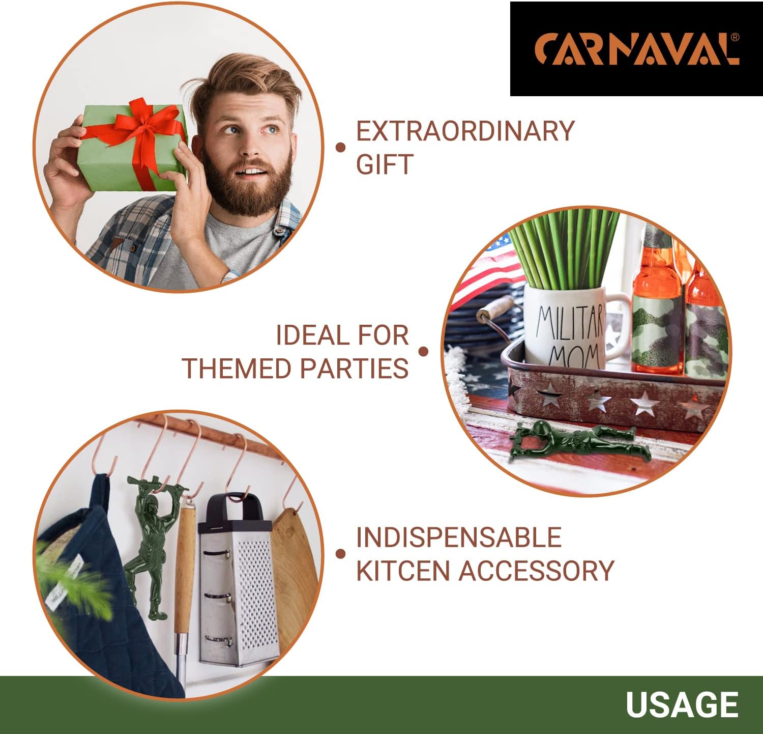 Transform Your Beverage Experience with the Green Army Man Bottle Opener - A Fun and Functional Bartender Tool!