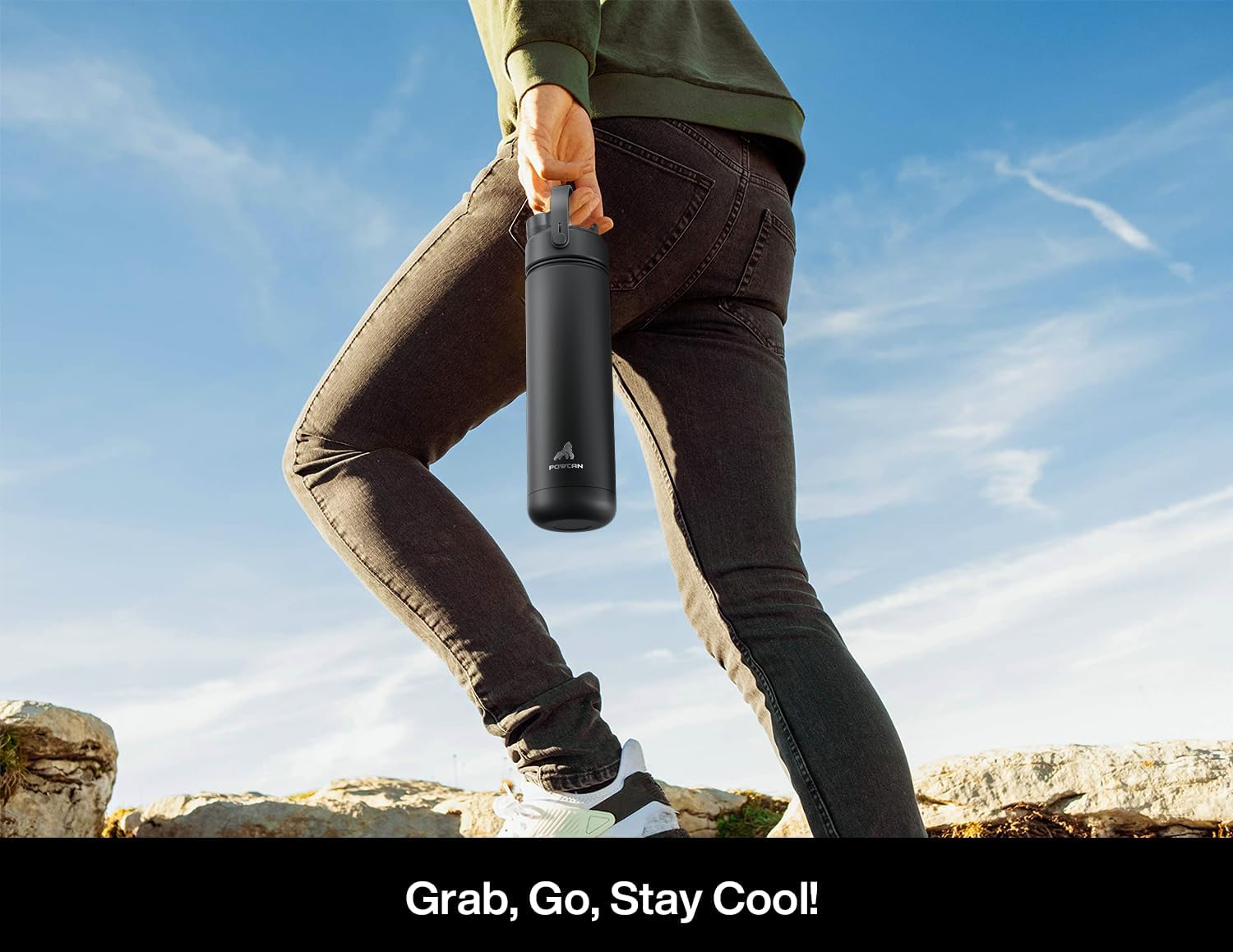 Stay Refreshed Anywhere: 26 oz Insulated Stainless Steel Water Bottle with Versatile 2-in-1 Lid - Perfect for Sports, Travel, and Everyday Adventures (King)