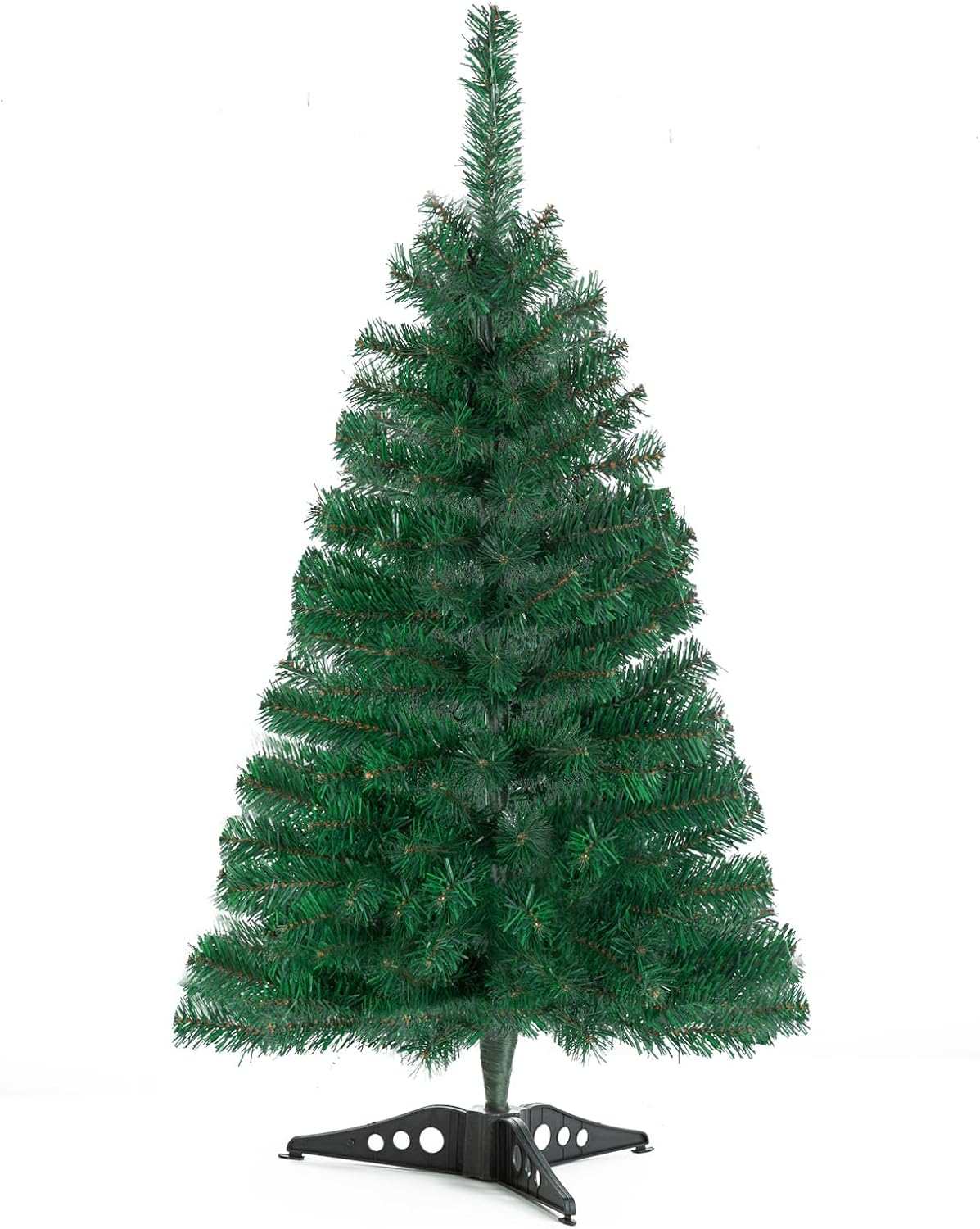 Charming 3FT Mini Green Artificial Christmas Tree with Sturdy Stand for Festive Indoor and Outdoor Holiday Decor