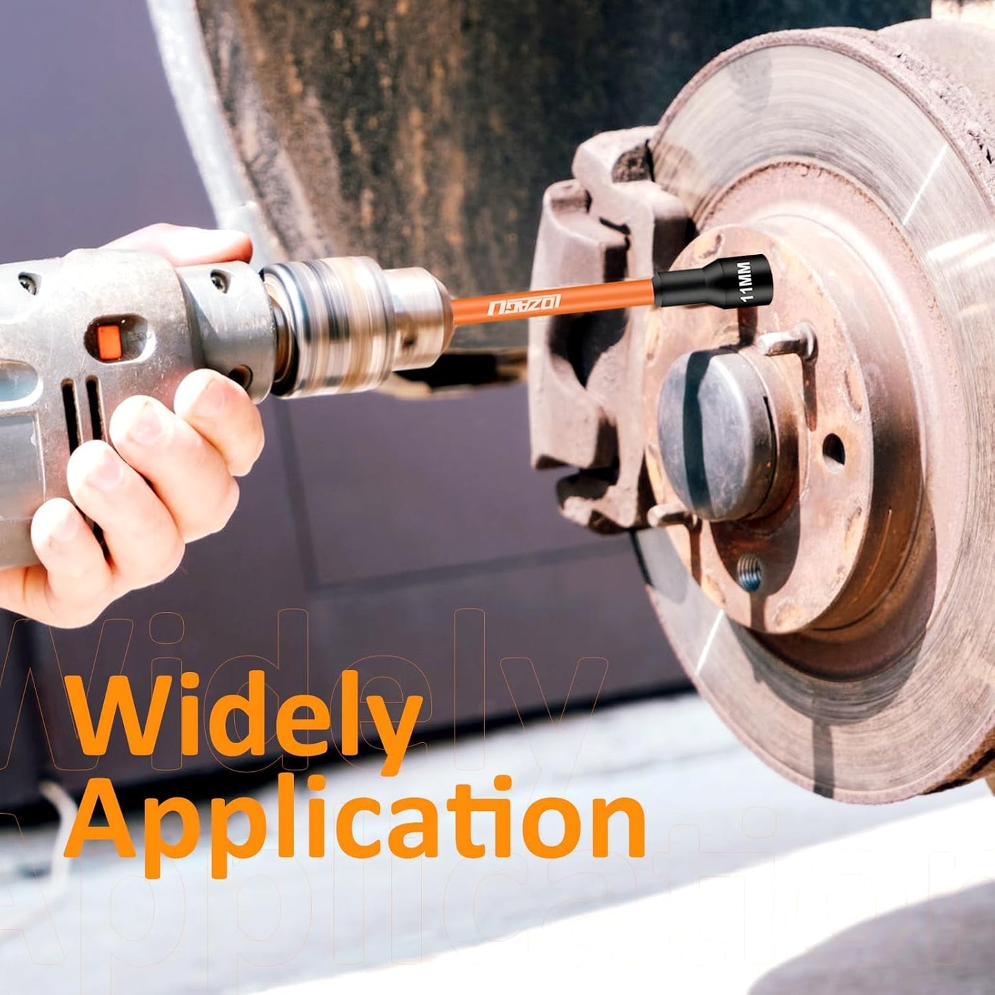 Ultimate 16-Piece Long Magnetic Nut Driver Set for Impact Drills - Versatile SAE & Metric Sizes with Durable Cr-V Steel Construction