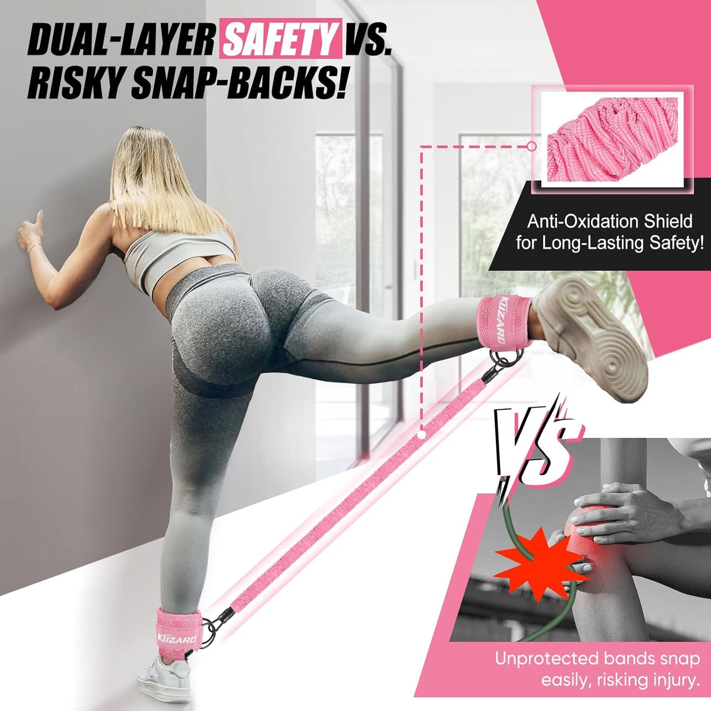 Transform Your Leg and Glute Workouts with KUZARO Ankle Resistance Bands – Your Ultimate Home Gym Companion!