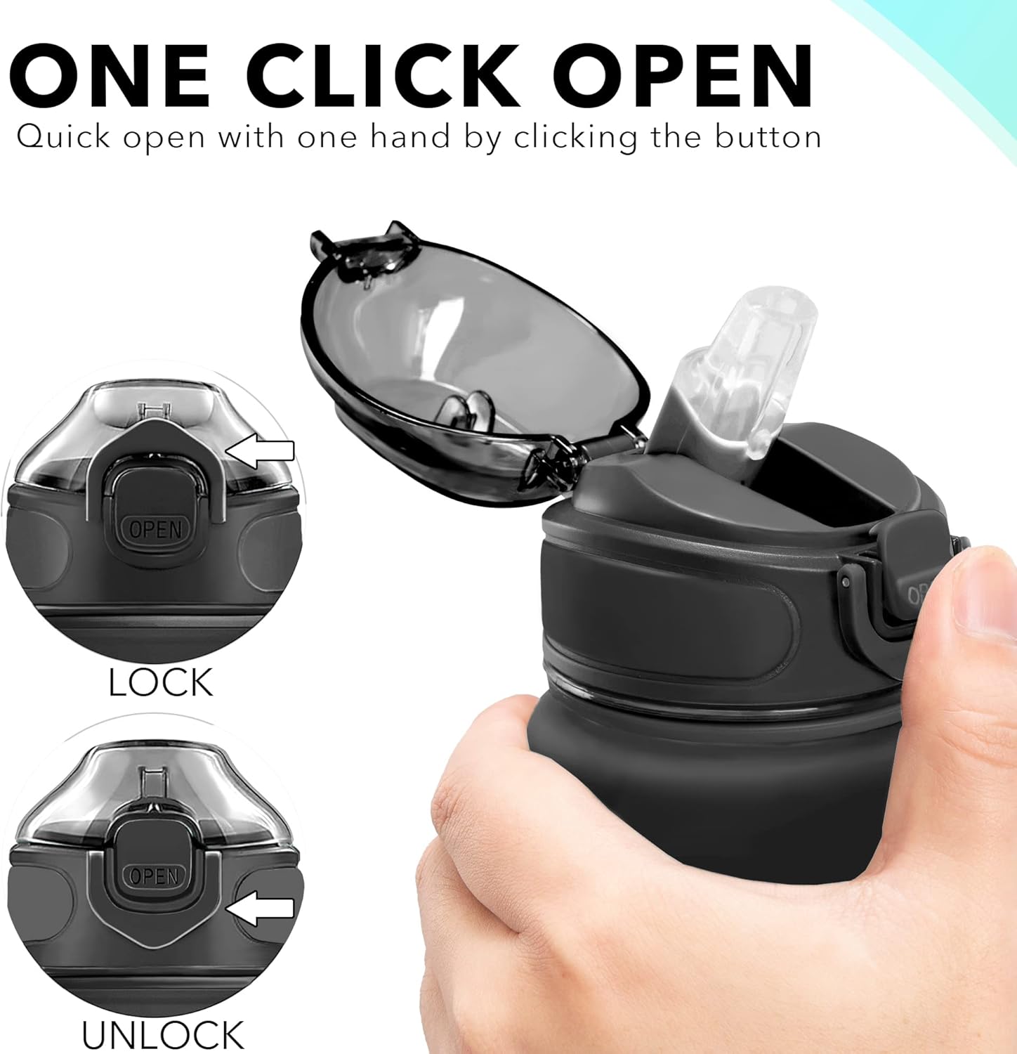Stay Hydrated in Style: 32 Oz Motivational Water Bottle with Time Markers, Leakproof Design, and Convenient Straw for Fitness and Outdoor Adventures
