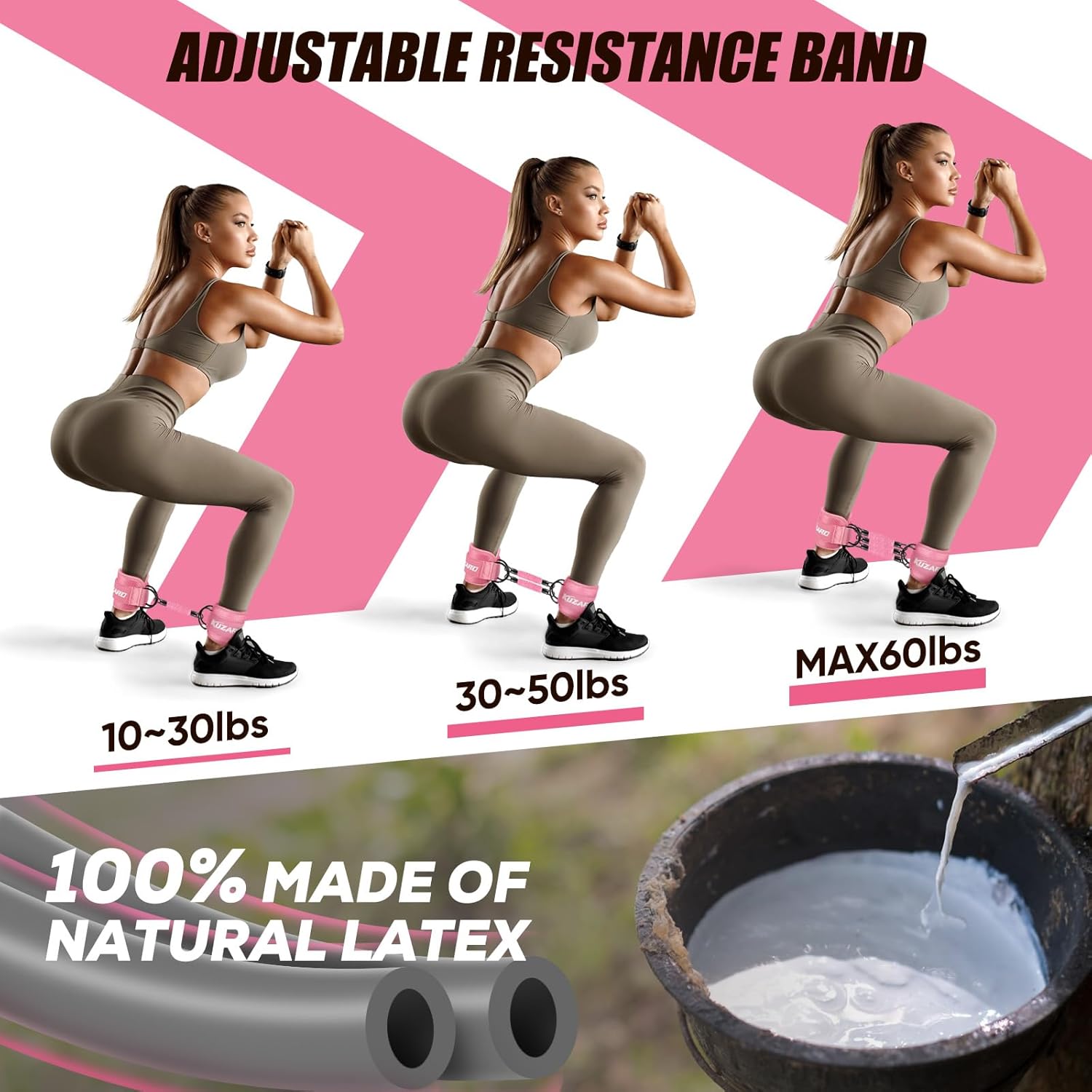Transform Your Leg and Glute Workouts with KUZARO Ankle Resistance Bands – Your Ultimate Home Gym Companion!