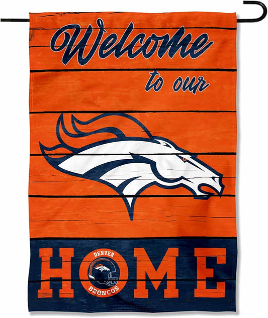 Show Your Team Spirit with the Denver Broncos Double-Sided Garden Flag - Perfect for Any Outdoor Space!